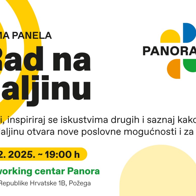 Coworking centar Panora pokreće seriju javnih panela pod nazivom Panorama – prvi panel posvećen temi rada na daljinu