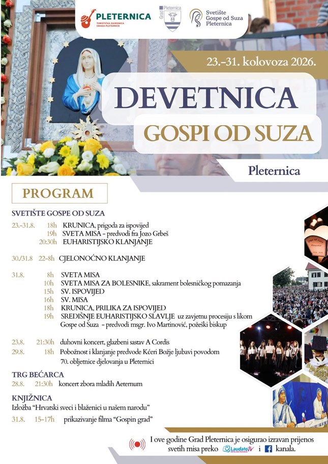 Devetnica Gospi od Suza 2026
