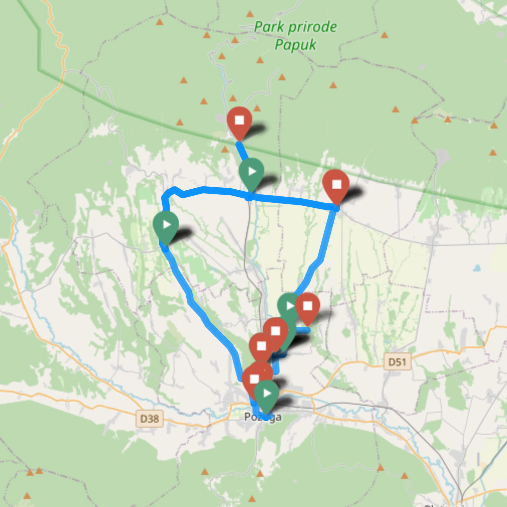 Požega – Velika – Požega