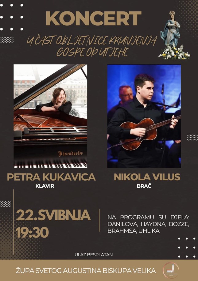 Koncert u čast obljetnice krunjena Gospe od Utjehe